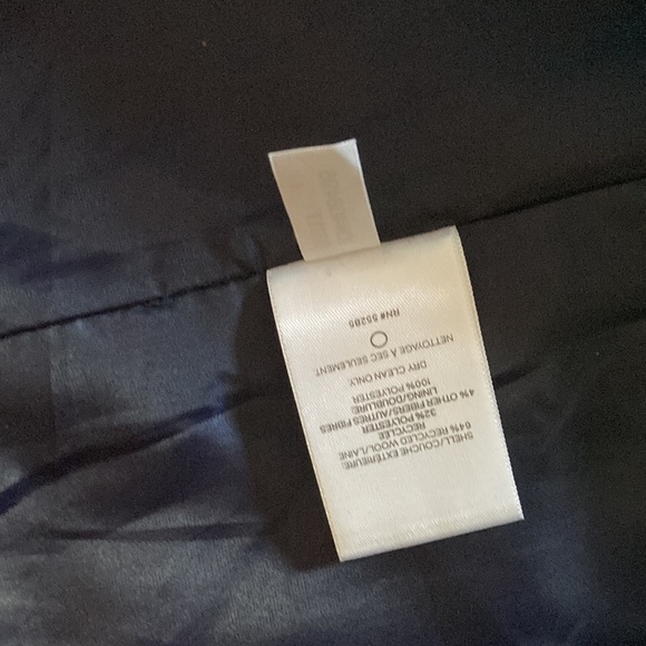 Express Navy Blue Wool Blend Bell Sleeve Pea Coat - Picture 9 of 11